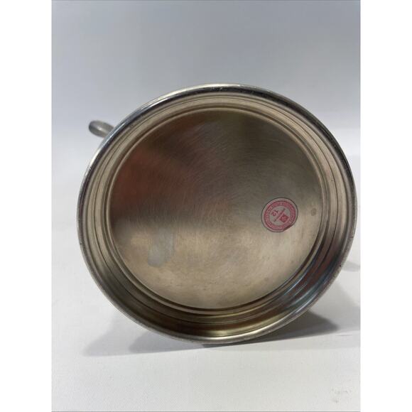 International Silver Company Pewter 9 Cup Coffee / Tea Pot With Black Handle - Picture 4 of 8